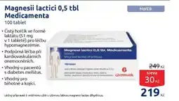 Benu Magnesii lactici 0,5 tbl Medicamenta nabídka