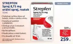 Benu STREPFEN Sprej 8,75 mg orální sprej, roztok nabídka