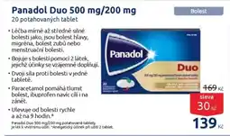 Benu Panadol Duo 500 mg/200 mg nabídka