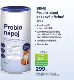 Benu BENU Probio nápoj kakaová příchut nabídka