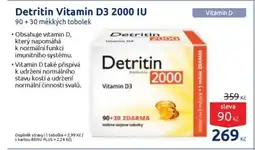 Benu Detritin Vitamin D3 2000 IU nabídka