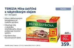 Benu TEREZIA Hlíva ústřičná s rakytníkovým olejem nabídka