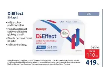 Benu Barny's DiEffect nabídka