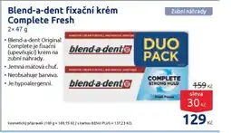 Benu Blend-a-dent fixační krém Complete Fresh nabídka