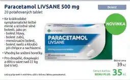 Benu Paracetamol Livsane nabídka