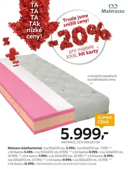 XXXLutz Matrace Antibacterial nabídka