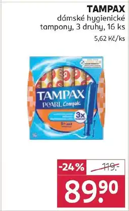 Rossmann TAMPAX dámské hygienické tampony nabídka