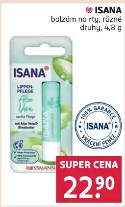 Rossmann ISANA balzám na rty nabídka