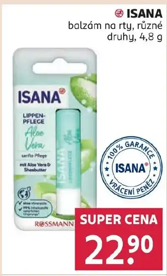 Rossmann ISANA balzám na rty nabídka