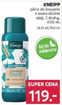 Rossmann KNEIPP pěna do koupele s esenciálními oleji nabídka