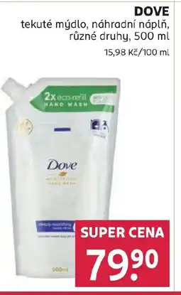 Rossmann DOVE tekuté mýdlo, náhradní náplň nabídka