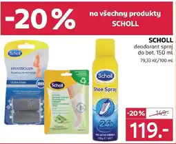 Rossmann SCHOLL deodorant sprej do bot nabídka