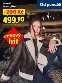 Lidl esmara Bunda „Biker“ nabídka