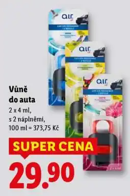 Lidl VŮNĚ DO AUTA nabídka