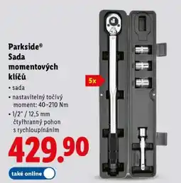 Lidl Parkside SADA MOMENTOVÝCH KLÍČŮ nabídka