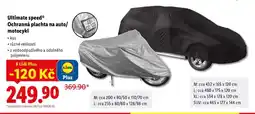 Lidl Ultimate speed Ochranná plachta na auto/motocykl nabídka