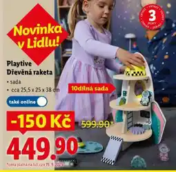 Lidl Playtive Dřevěná raketa nabídka