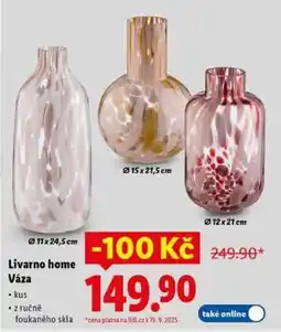 Lidl Livarno home Váza nabídka