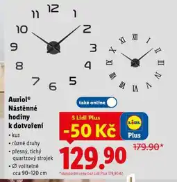 Lidl Auriol Nástěnné hodiny k dotvoření nabídka