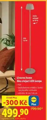 Lidl LIVARNO HOME AKU STOJACÍ LED LAMPA nabídka