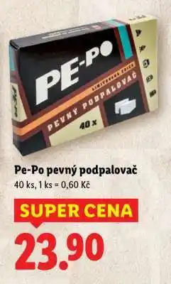 Lidl Pe-Po pevný podpalovač nabídka