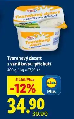 Lidl Tvarohový dezert s vanilkovou příchutí nabídka