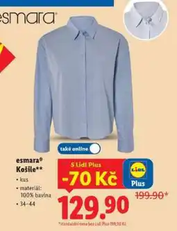 Lidl ESMARA KOŠILE nabídka
