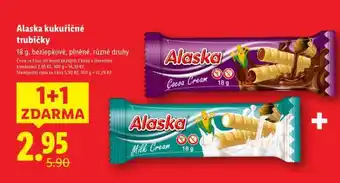 Lidl Alaska KUKUŘIČNÉ TRUBIČKY nabídka