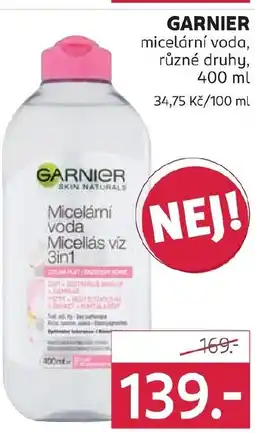 Rossmann GARNIER micelární voda nabídka