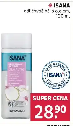 Rossmann ISANA odličovač očí s olejem nabídka