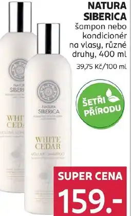 Rossmann NATURA SIBERICA šampon nebo kondicionér na vlasy nabídka