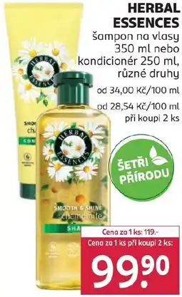 Rossmann HERBAL ESSENCES šampon na vlasy nabídka