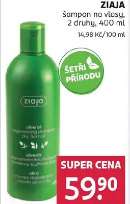 Rossmann ZIAJA šampon na vlasy nabídka