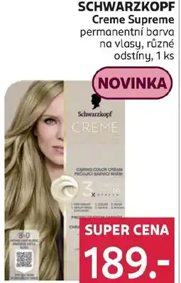 Rossmann SCHWARZKOPF Creme Supreme permanentní barva na vlasy nabídka