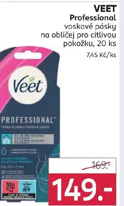 Rossmann VEET Professional voskové pásky na obličej pro citlivou pokožku nabídka