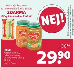 Rossmann HAMI masozeleninový nebo zeleninový příkrm nabídka