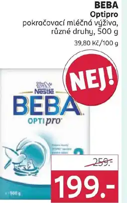 Rossmann BEBA Optipro pokračovací mléčná výživa nabídka
