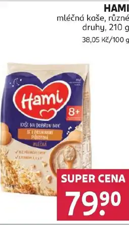 Rossmann HAMI mléčná kaše nabídka