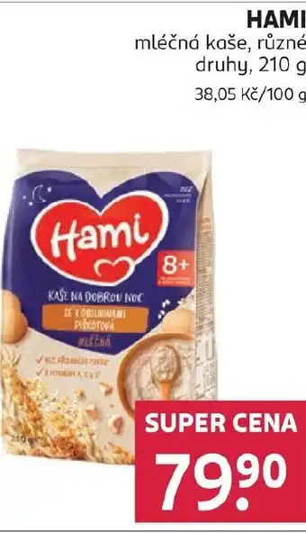 Rossmann HAMI mléčná kaše nabídka