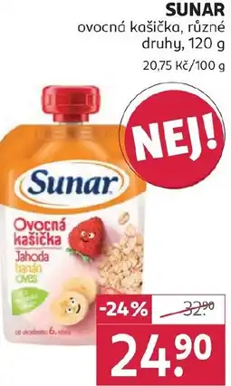 Rossmann SUNAR ovocná kašička nabídka