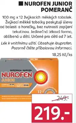 Rossmann Nurofen junior pomeranč nabídka