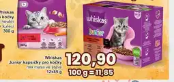 Jip Whiskas Junior kapsičky pro kočky mix masa ve šťávě 12x85 g nabídka
