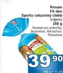 Jip Penam Fit den Sporty celozrnný chléb krájený 350 g nabídka