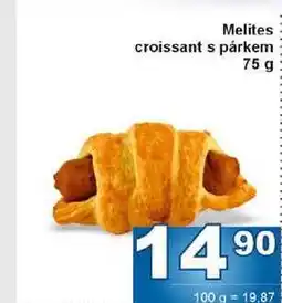Jip Melites croissant s párkem 75 g nabídka