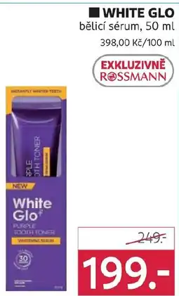 Rossmann WHITE GLO bělicí sérum nabídka