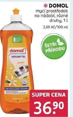 Rossmann DOMOL mycí prostředek na nádobí nabídka