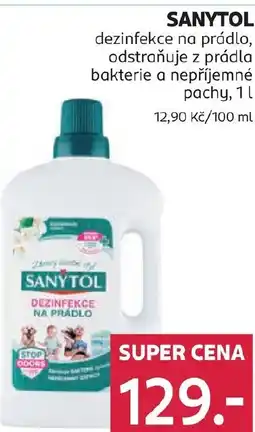Rossmann SANYTOL dezinfekce na prádlo, odstraňuje z prádla bakterie a nepříjemné pachy nabídka