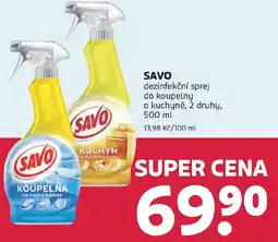 Rossmann SAVO dezinfekční sprej do koupelny a kuchyně nabídka