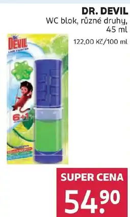 Rossmann DR. DEVIL WC blok nabídka