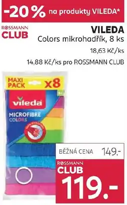 Rossmann VILEDA Colors mikrohadřík nabídka
